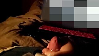 slo-mo big hot loads on chubby belly