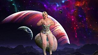 Vovó Metallika dedada e fodida de cowgirl e doggy até gozar