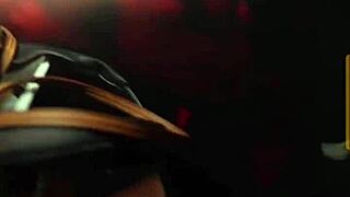 Amazing Brunette Dancing In Night Club