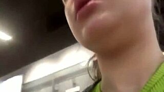 Hey, that big dick is fucking me right here in public, and it's so intense.