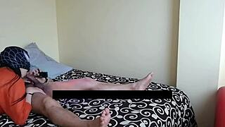 Using the Spiderman mask that my stepson likes