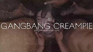 cory chase joins the gangbang and gets pounded hard