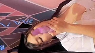 universitaria se roca con su dildo