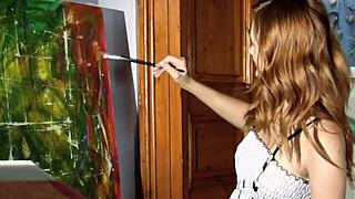 me and my redhead friend fisting each other in this lesbian scene