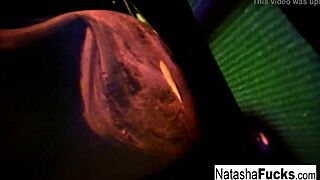 busty natasha nice films a fun black light video