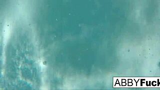 Behind the scenes, Abigail Mac and Romi have underwater fun. Check it out!