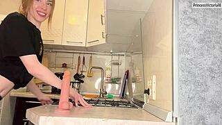 I tore my panties for easier masturbation and blowjob!