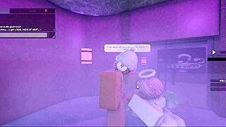 I relax in the sauna with a hot lady