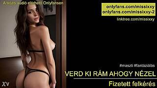 Hungarian beauty guides you through jerking off with seductive audio instructions