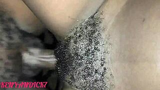 My hairy beaver getting taken raw and he finishes inside my beaver