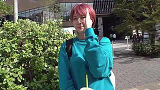 cute asian babe in erotic cosplay fucks everywhere