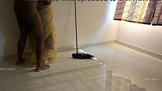 Indian maid enjoys fun activities with her devar at home