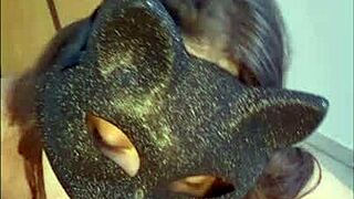 Beauty Girl Doing A Blowjob - Homemade Latina With Big Natural Tits And Curvy Ass