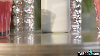 Petite Candie Luciani enjoys sensual massage surprise.