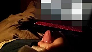 slo-mo big hot loads on chubby belly