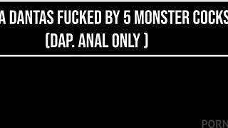 i fucked 19 year old bianca dantas in her first gangbang with 5 huge cocks anal gapes