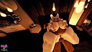 Fodo Candy no cosplay coelhinha tarada