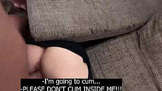 i found my stepmother stuck in the couch and fucked her hard