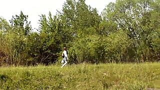 mature milf solo on wild beach, naked outdoors