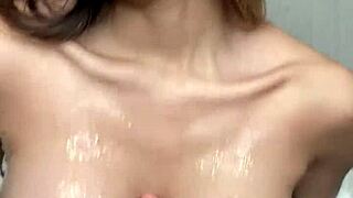 Raelilblack Titty Fucks Dildo!