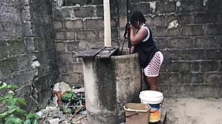 she couldnt resist the urge to fuck the 2 biggest dicks in the hood