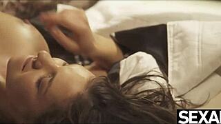 Naked Lesbian Massage While Licking Each Other's Slick Pussy