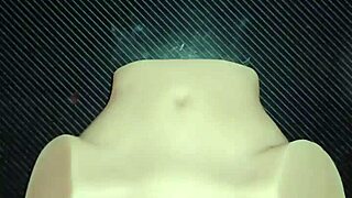 Candy experimenting with positions in creampie fun