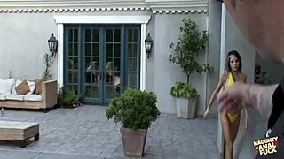 Her oversized fake tits are made for titty fucking and her ass is for anal