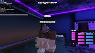 Blonde whore explores roblox porn world.