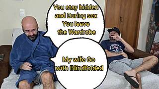 I tricked my blindfolded wife and let my friend fuck her instead.