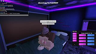 Blonde whore explores roblox porn world.