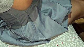 Stepsister finds me masturbating and passionately starts the fun with dialogues in Spanish