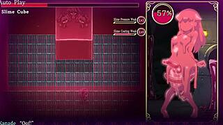 mage kanade experiences emotional highs in futanari dungeon quest ep 2, lactating milk while getting blowjob and handjob from slime