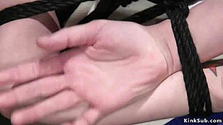 ebony woman lures redhead into bdsm session and whips her ass hard