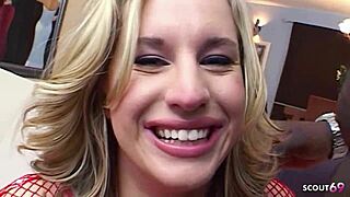 Blonde Bitch Cassidy Blue Takes Black and White Big Dicks in Ass and Pussy Simultaneously