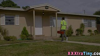 did you see that small teen get her tits spermed?