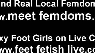 We Love Sucking Stocking Covered Toes, Femdom Fetish Feet.