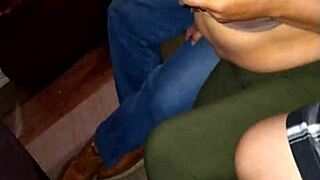 Sexy Latina Wife Engages in Couch Foreplay with Old Homemade Cuckold