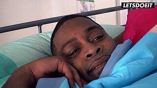 does cute blonde casey a need help from roommates bbc?