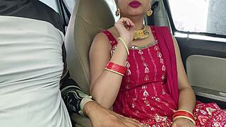 Cute Desi Indian Beautiful Bhabhi Enjoys Huge Dick In Car Outdoor Risky Public Setting