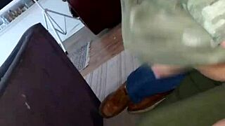 Sexy Latina Wife Engages in Couch Foreplay with Old Homemade Cuckold