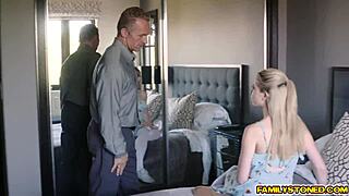 Step Dad Licks Jade Wilde's Young 18+ Wide Spread Pussy in Hardcore Deepthroat and Doggystyle Action