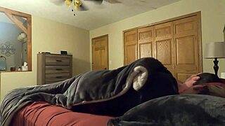 Stepdaughter sneaks in and fucks stepfather!