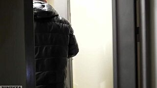 someone spied on us fucking in the entrance. so we continued at home part one.