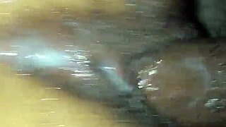 bbc teasing her creamy pussy