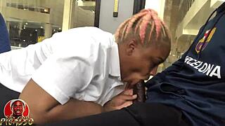 thelastrealtop & mshoneyroseatl suckin dick on public bus