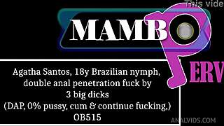 Agatha Santos 18Y Brazilian Nymph Double Anal Penetration Fuck By 3 Big Dicks Dap Anal 0 Pussy Cum
