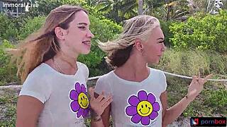 double vaginal loving chloe temple gets two creampies in threesome with khloe kapri