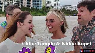double vaginal loving chloe temple gets two creampies in threesome with khloe kapri