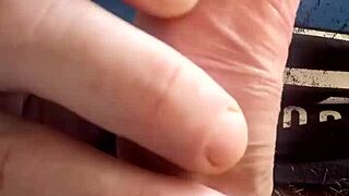 Enjoy this soft handjob on a big cock!